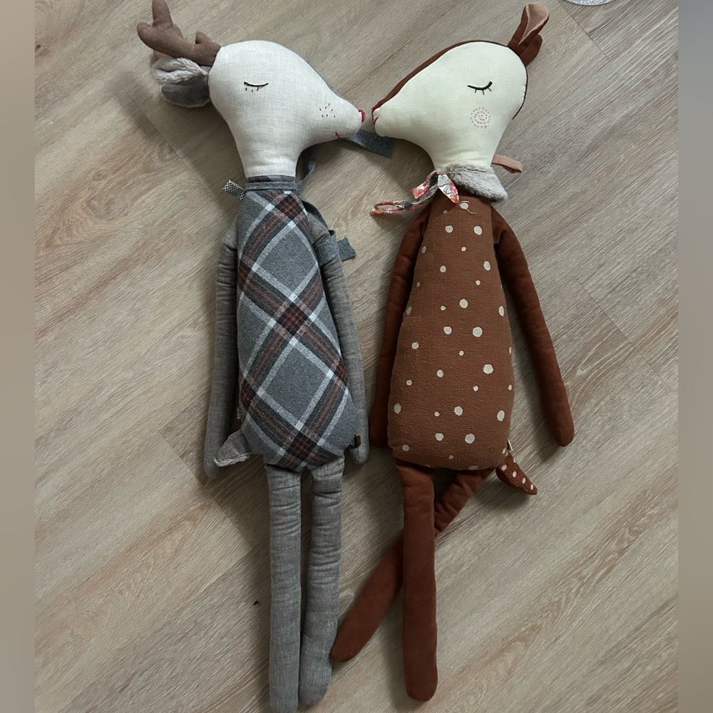 Maileg Sleepy Wakey Reindeer Pair